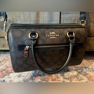 Coach Rowan Satchel Bag In Signature Canvas